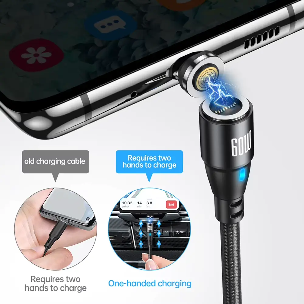 usb kabel na magnet typ C