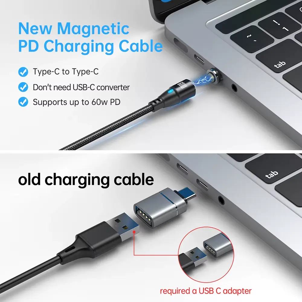 usb kabel na magnet typ C