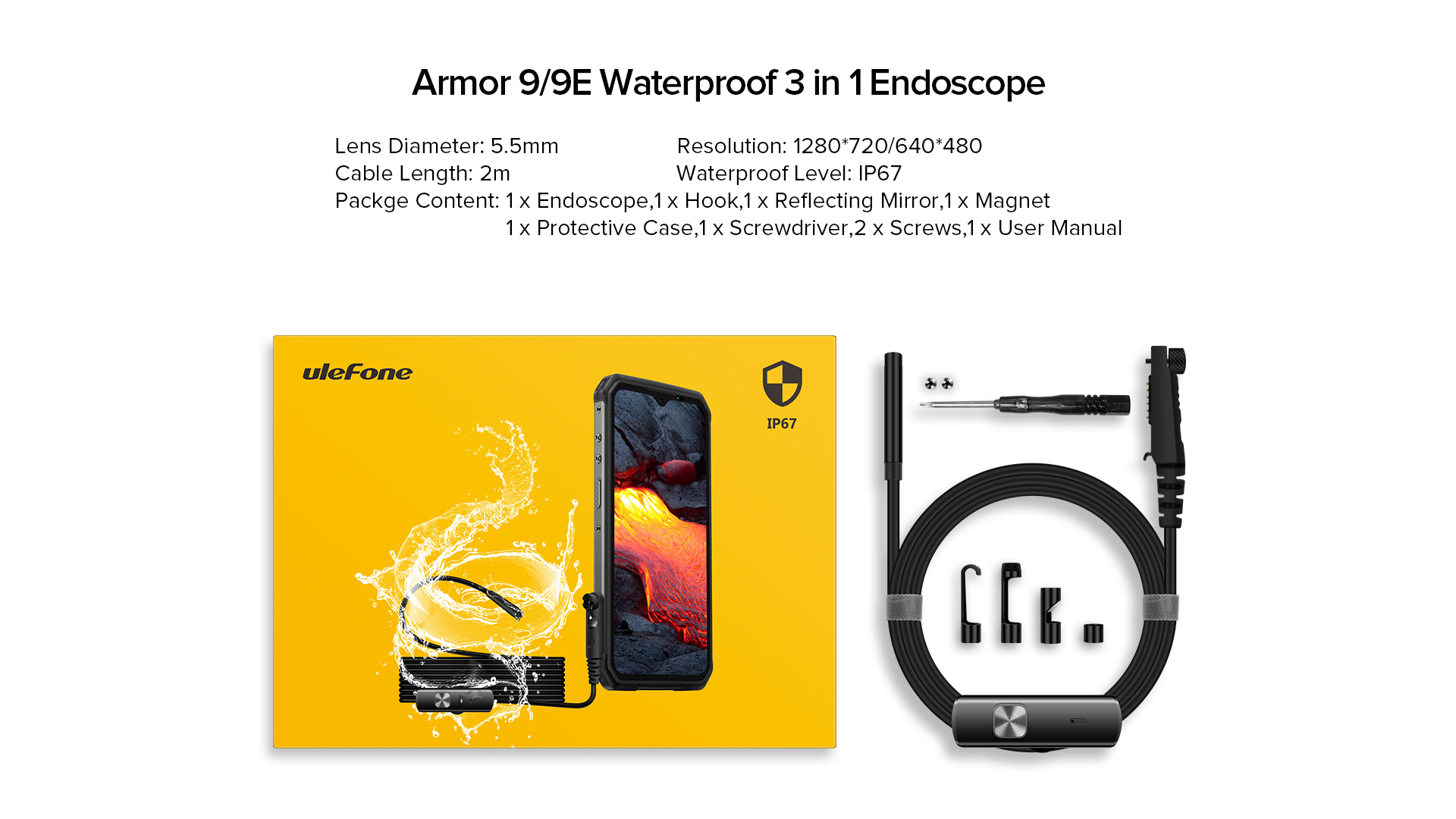 Ulefone Armor 9 endoskop