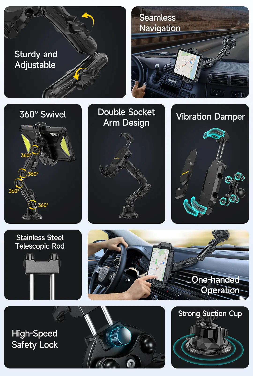 Ulefone Armor Mount Max držiak tabletu