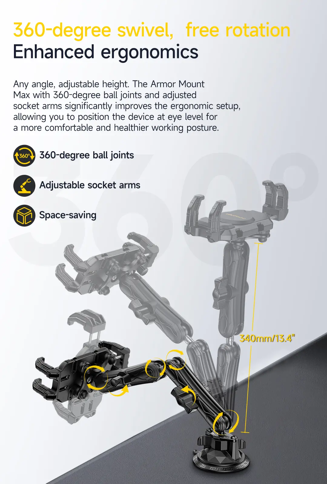 Ulefone Armor Mount Max držiak tabletu