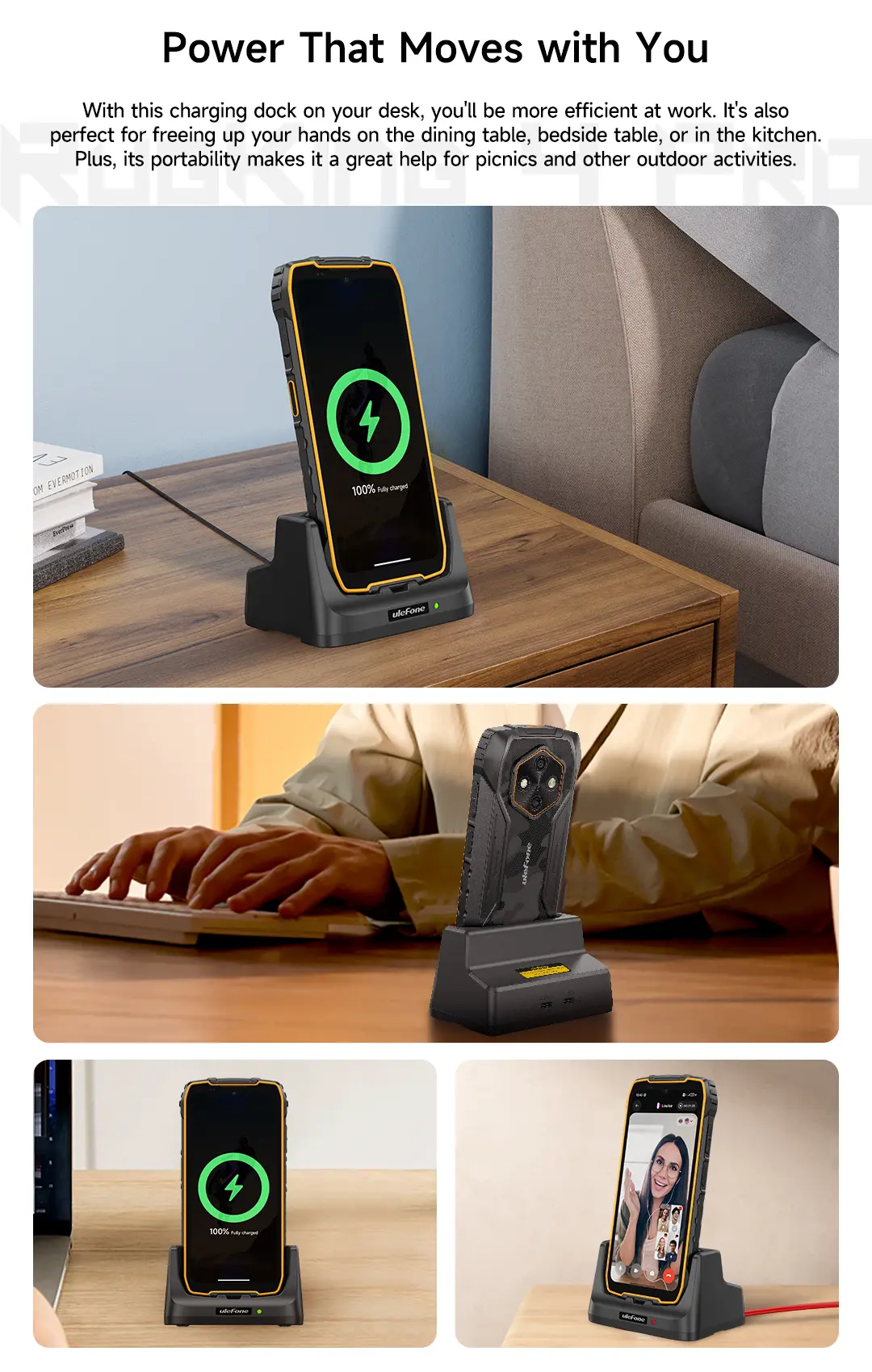 Ulefone RugKing 4 Pro nabijaci dock