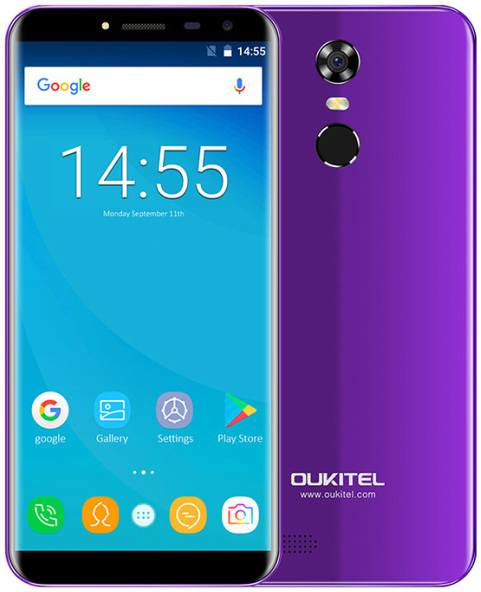 Oukitel C8 fialový