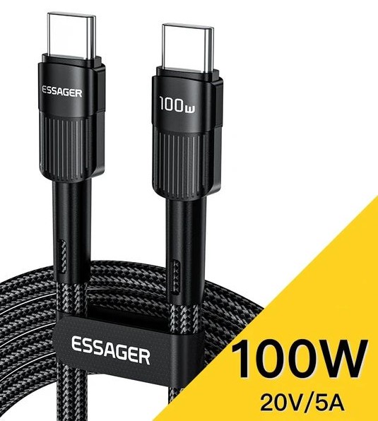 Rýchlonabíjací kábel typ C-C 1m 100W/5A
