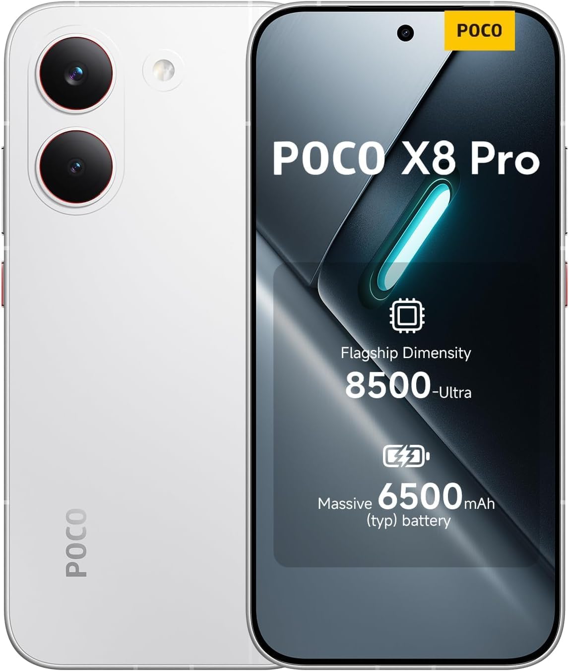 Poco X8 Pro 12GB/512GB (s nabíjačkou) biely